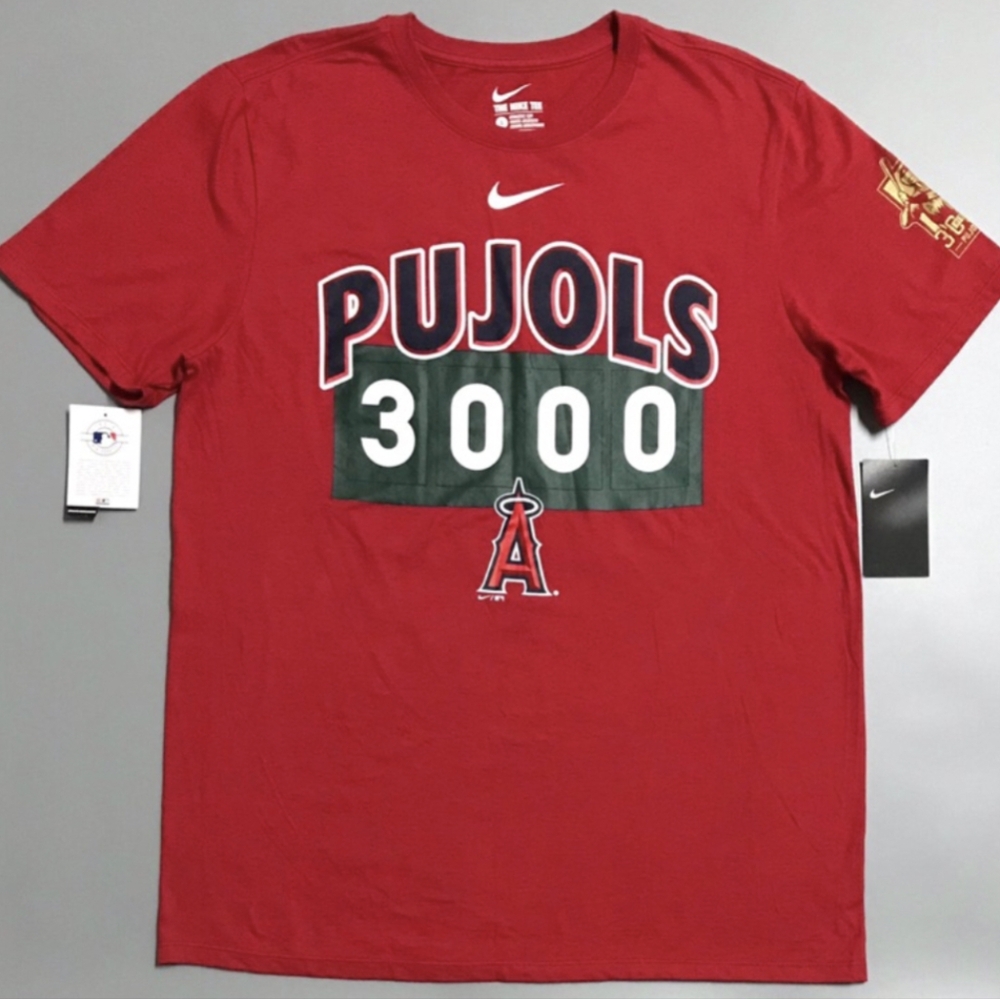 Nike Red Pujols 3000 Graphic Tee